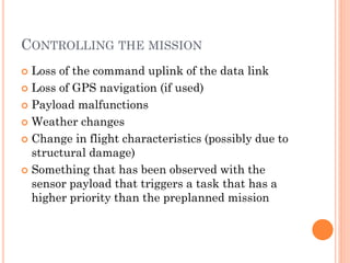 Mission planning and control for UAV's | PDF
