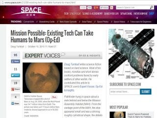 Mission Possible: Existing Tech Can Take Humans to Mars 