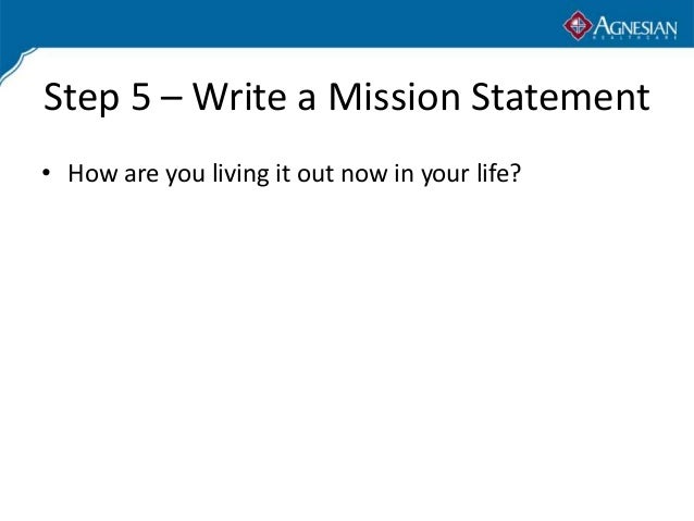 write a personal mission statement