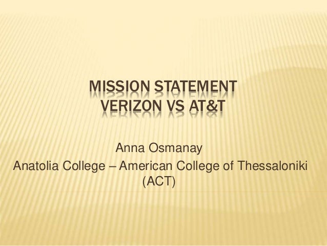 mission statement verizon vs at t verizon mission statement