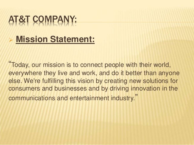 mission statement verizon vs at t verizon mission statement