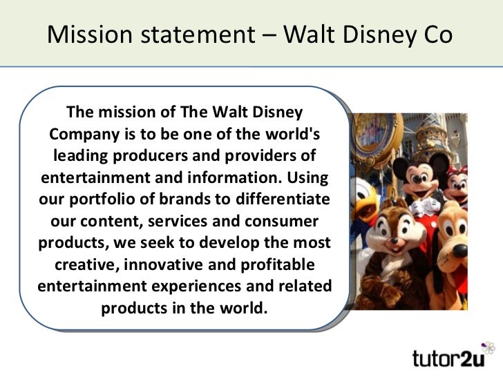 Walt disney mission statement