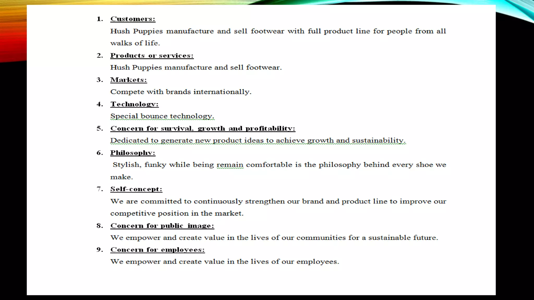 Mission statment of Hush puppies.pptx