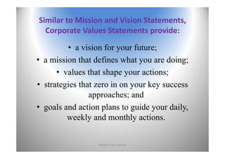 Mission, vision and core values | PDF