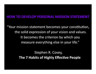 Mission Vision And Goals | PDF