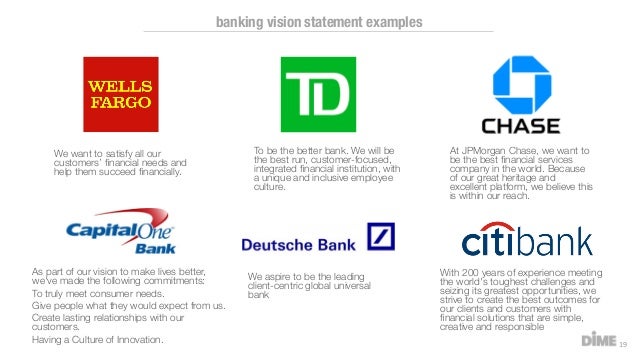 Financial Vision Examples Bank Vision Statement Examples – Example Of A Vision Statement – UDJOE