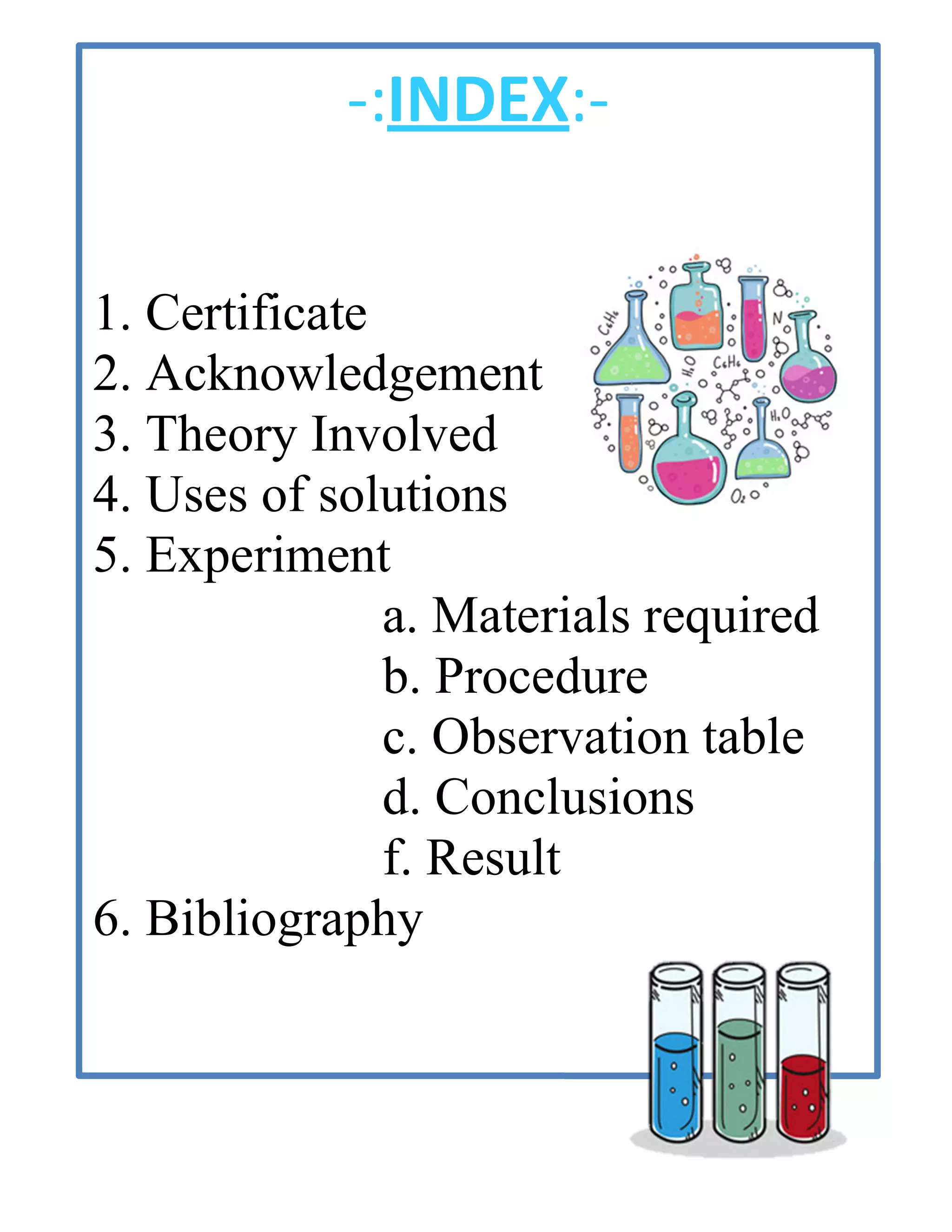 chemistry investigatory project on to determine the rate evaporation of ...