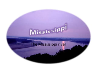 The Mississippi river
 