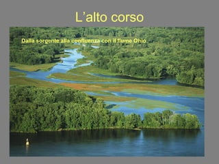 L’alto corso Dalla sorgente alla confluenza con il fiume Ohio 