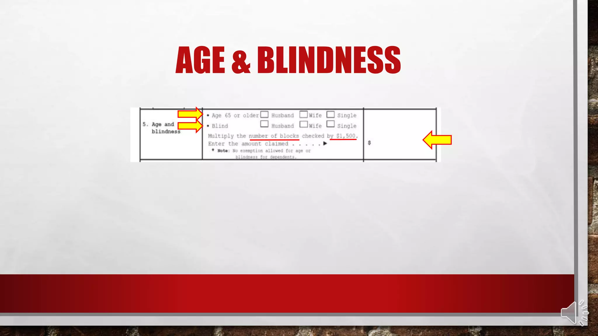 AGE & BLINDNESS