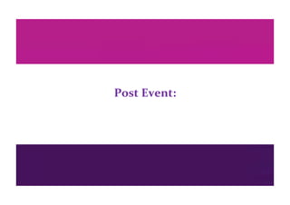 Post Event: 
 