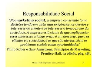 MissãO E VisãO Empresarial