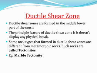 Shear Zone Structural Geology by Misson Choudhury | PPTX