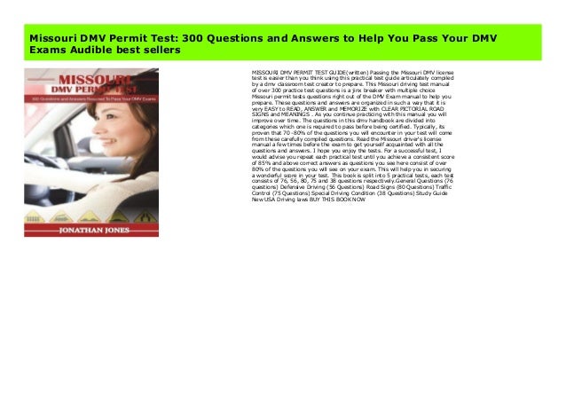 Dmv Permit Test Answers And Questions Dmv Permit Test Answers And Questions