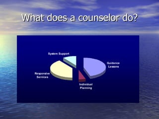 What does a counselor do? 