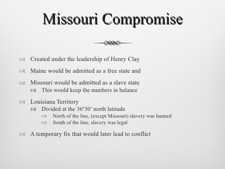 Missouri Compromise