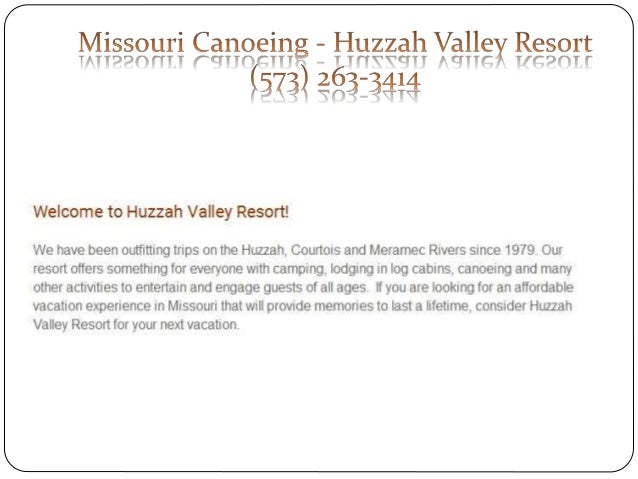 Missouri Camping Huzzah Valley Resort 573 263 3414