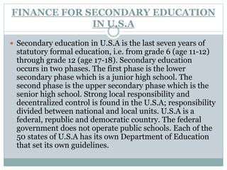 Finance for secondary education in USA ppt.pptx