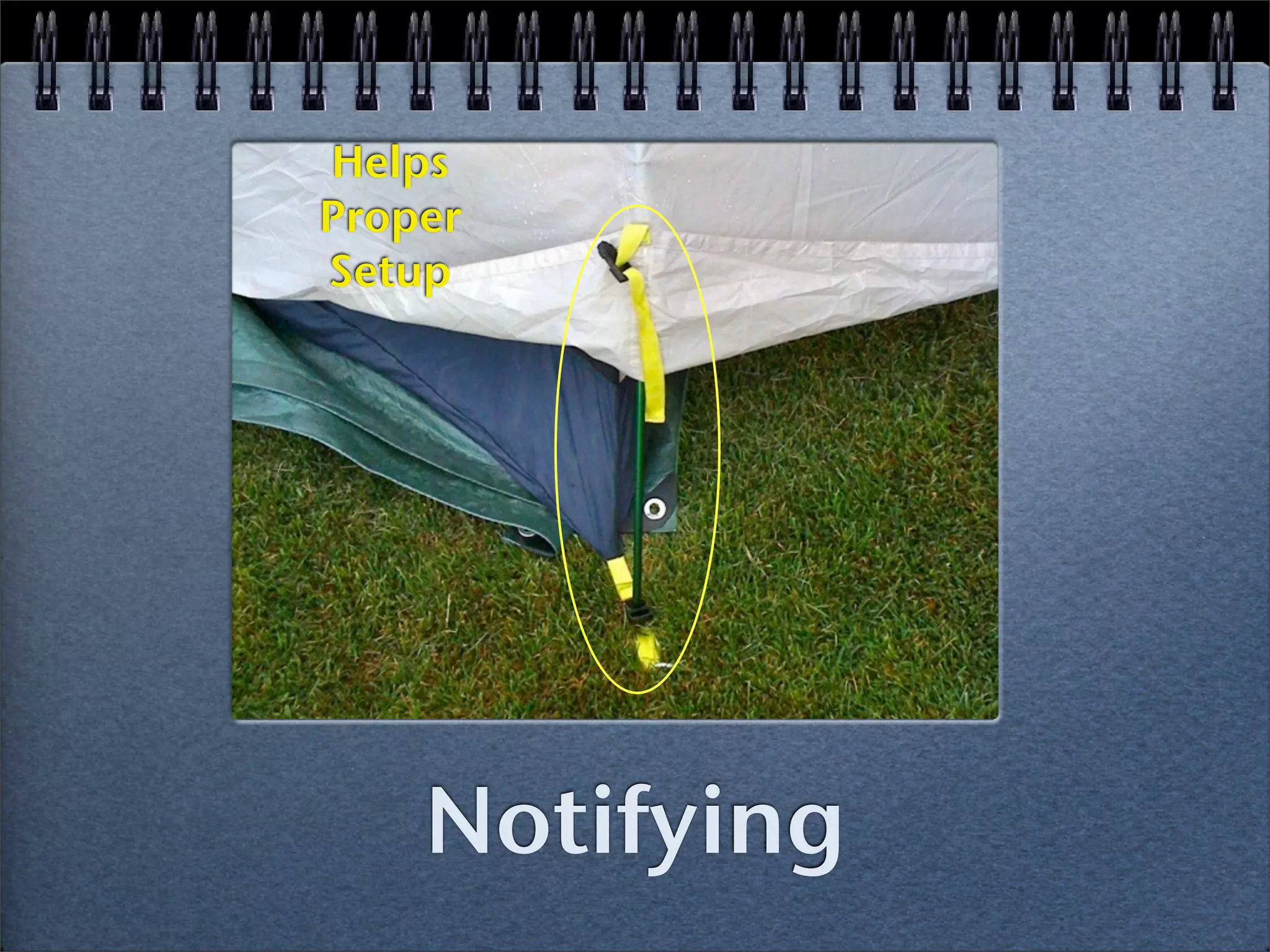 Helps
Proper
Setup




    Notifying
 