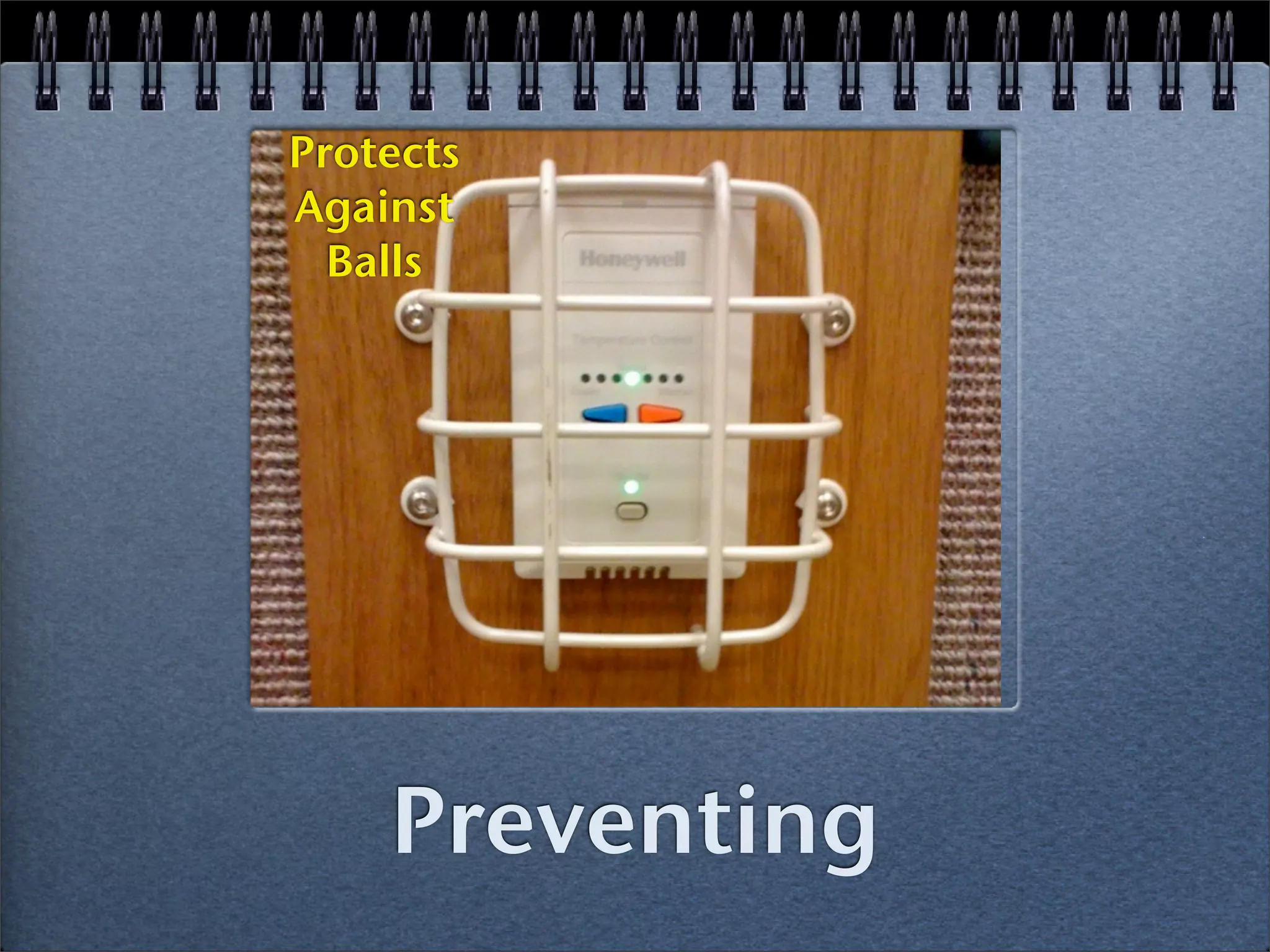 Protects
Against
  Balls




    Preventing
 