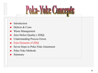 reduce defects, rework and waste | poka Images High... Mistake Proofing and Poka-Yoke.ppt