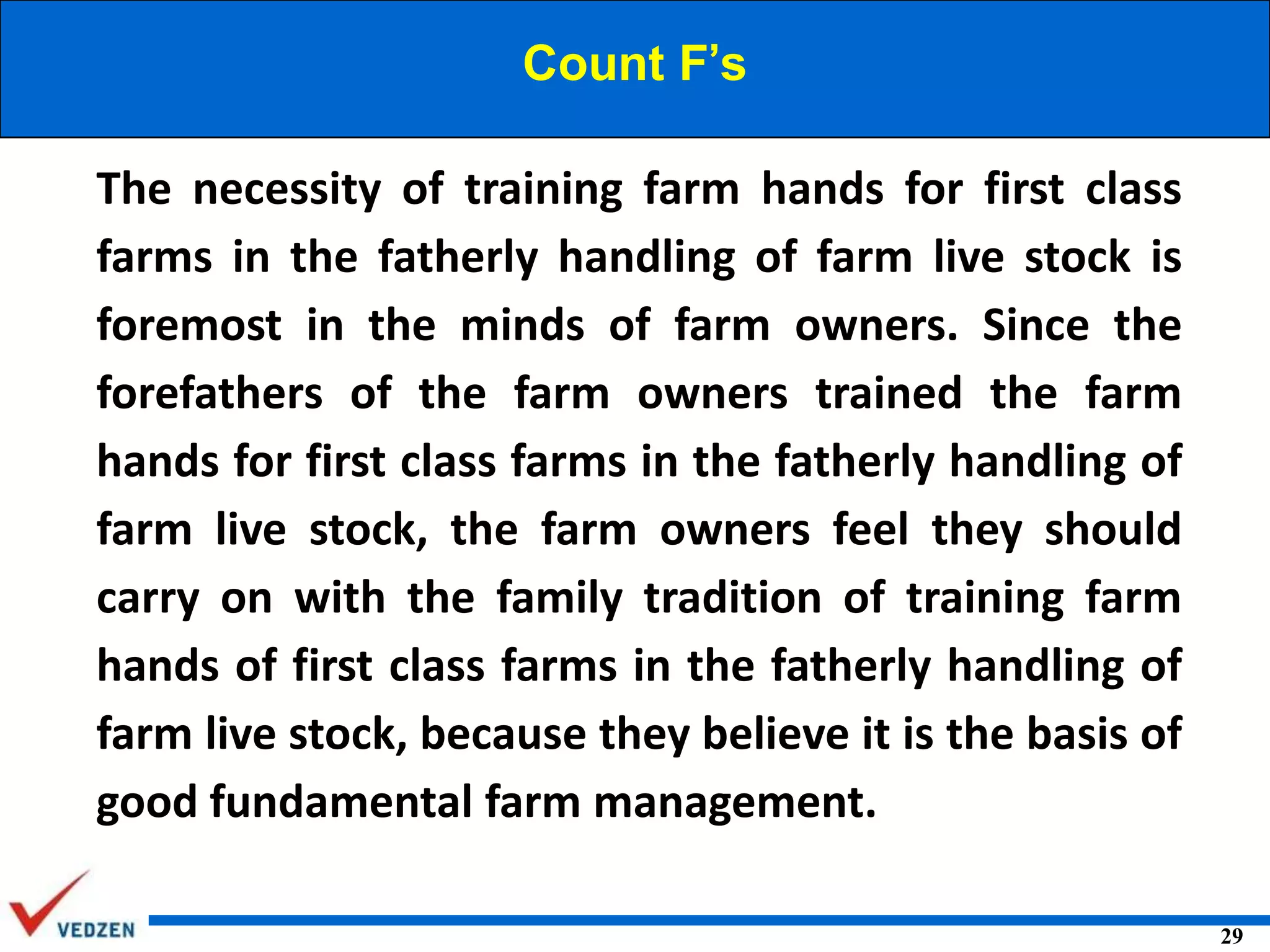 Count F’s
The necessity of training farm hands for first class
farms in the fatherly handling of farm live stock is
foremost in the minds of farm owners. Since the
forefathers of the farm owners trained the farm
hands for first class farms in the fatherly handling of
farm live stock, the farm owners feel they should
carry on with the family tradition of training farm
hands of first class farms in the fatherly handling of
farm live stock, because they believe it is the basis of
good fundamental farm management.
29

 