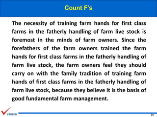 Count F’s
The necessity of training farm hands for first class
farms in the fatherly handling of farm live stock is
foremost in the minds of farm owners. Since the
forefathers of the farm owners trained the farm
hands for first class farms in the fatherly handling of
farm live stock, the farm owners feel they should
carry on with the family tradition of training farm
hands of first class farms in the fatherly handling of
farm live stock, because they believe it is the basis of
good fundamental farm management.
29

 