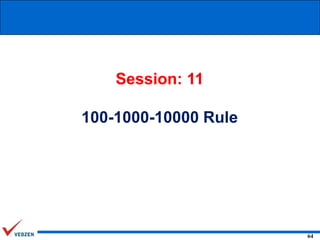 Session: 11

100-1000-10000 Rule

64

 