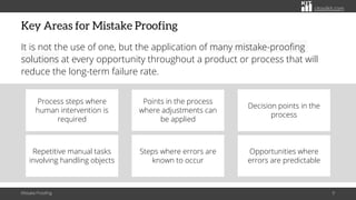 Mistake-Proofing: A Lean Approach to Error Prevention | PDF