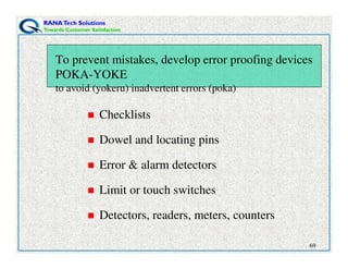 Mistake proofing & poka yoke | PDF