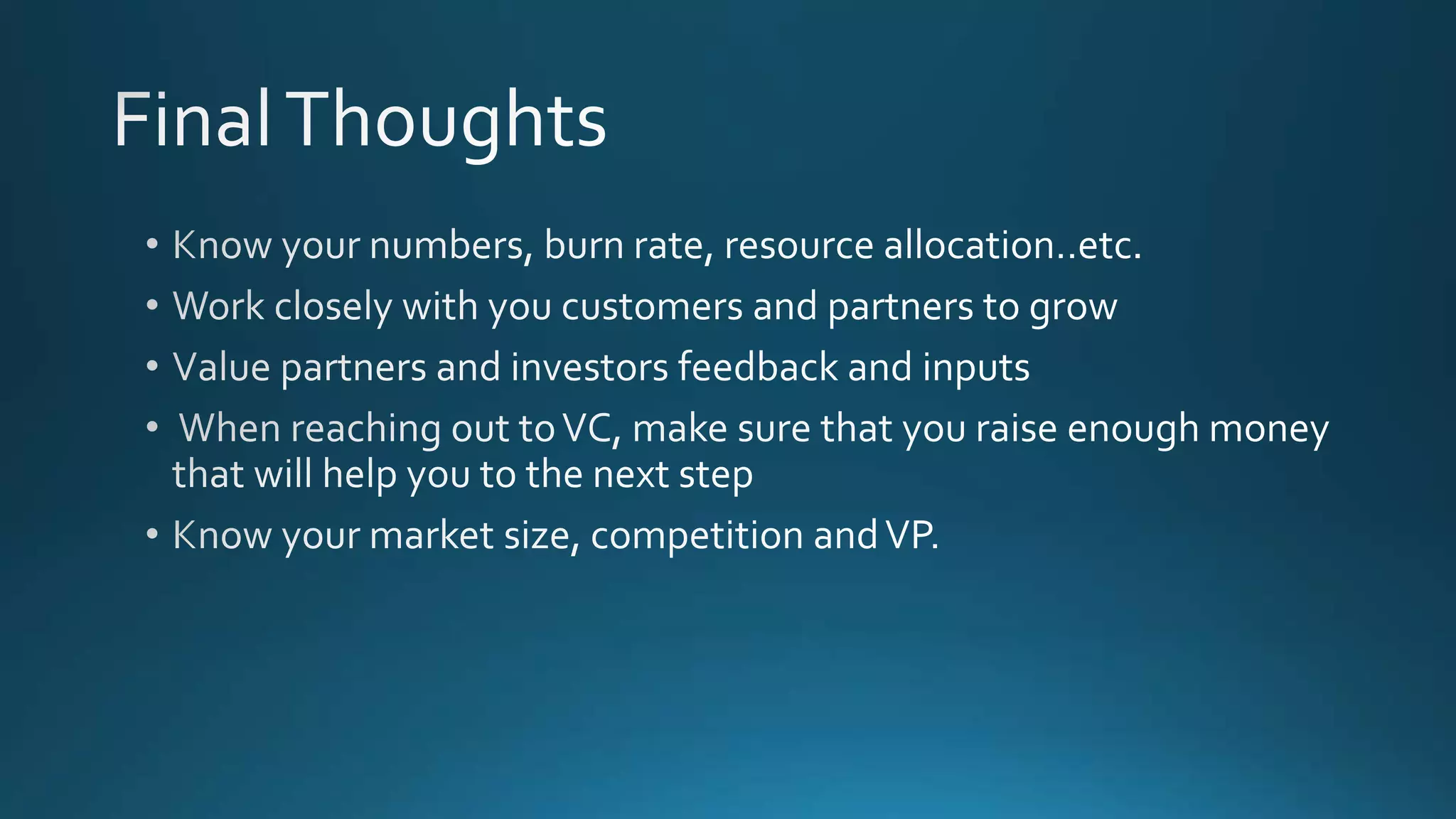 Mistakes that kill startups