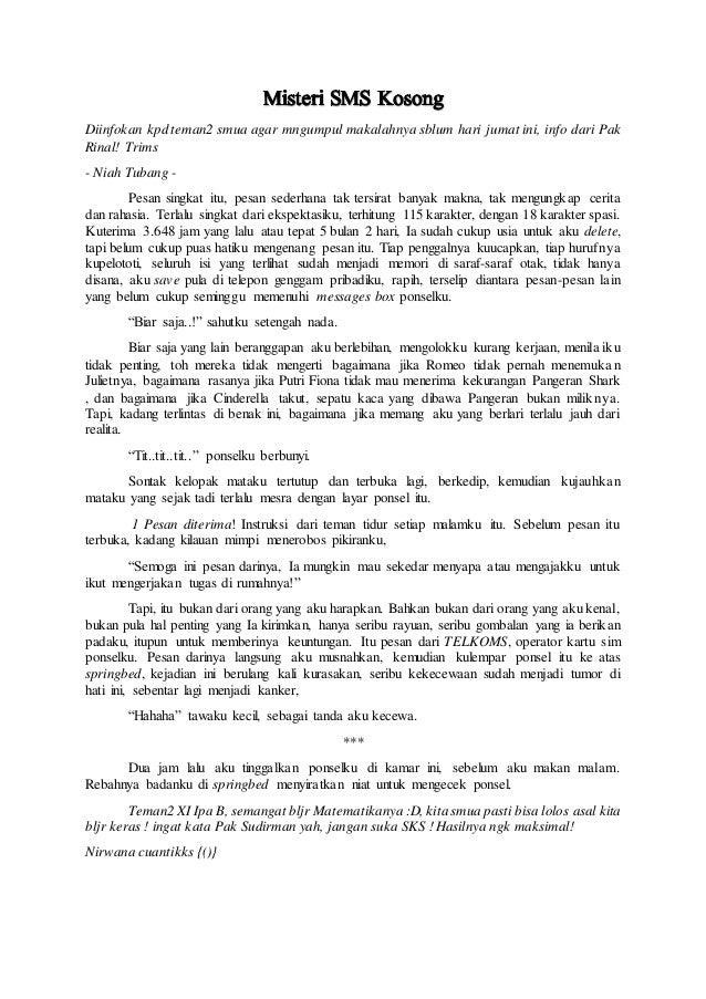 Cerpen Misteri