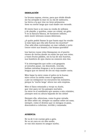 Mistral Gabriela Poemas