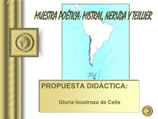 PROPUESTA DIDÁCTICA:
Gloria Inostroza de Celis

 