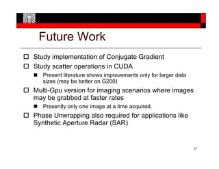Accelarating Optical Quadrature Microscopy Using GPUs