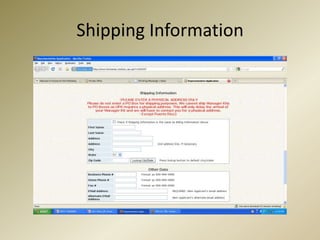 Shipping Information