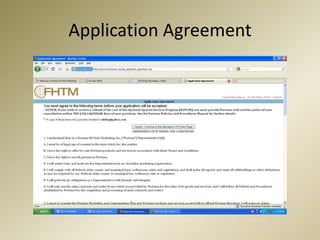 Application Agreement