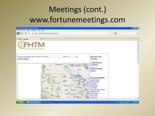 Meetings (cont.)www.fortunemeetings.com