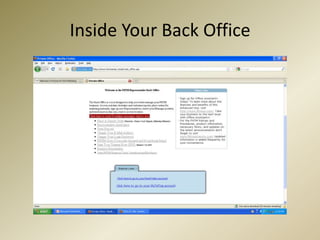 Inside Your Back Office