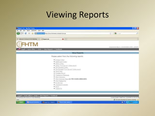 Viewing Reports