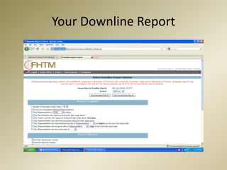Your Downline Report