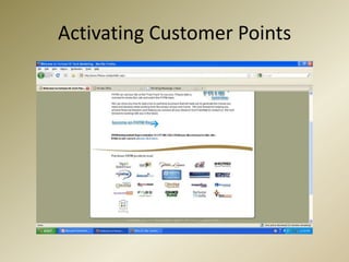 Activating Customer Points