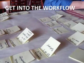 GET INTO THE WORKFLOW
 