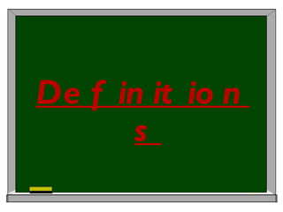 Definitions 