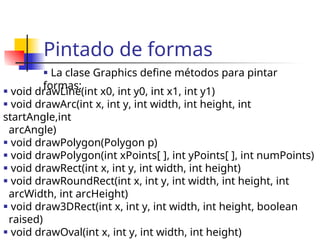 Draw3drect Java mi swing de java lo basico de todo para principiante | PPT