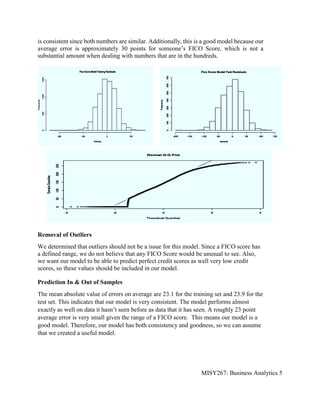 Fico Risk Model FICO Credit Risk Data | PDF