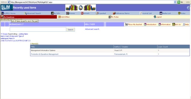 Systems Librarian - slims brocade