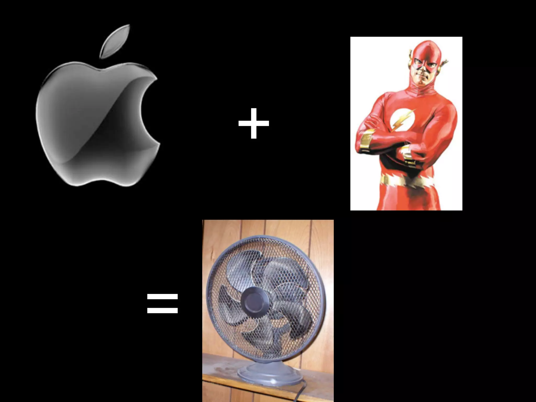 +
Apple and Flash movies means a lot of times your fan will start up.




                                     =
 