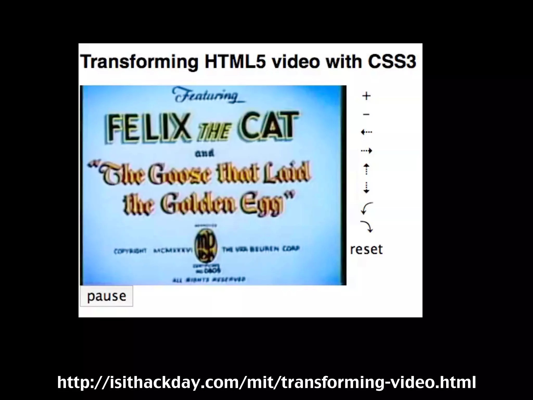 http://isithackday.com/mit/transforming-video.html
 