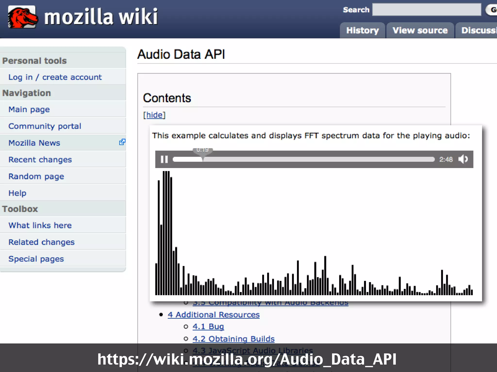 https://wiki.mozilla.org/Audio_Data_API
 